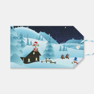 Weihnachtselfen Geschenkanhänger
