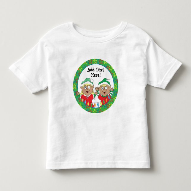Weihnachtselfen Kleinkind T-shirt (Vorderseite)