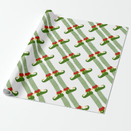 Weihnachtselfen Pattern Urlaub Festlicher Spaß Geschenkpapier