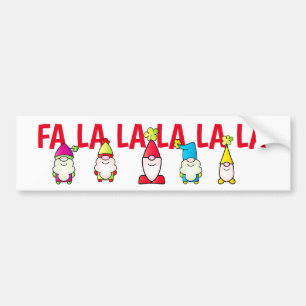 Weihnachtselfen singen autoaufkleber