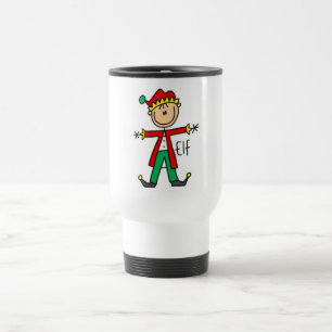 Weihnachtselfen-T-Shirts und Geschenke Reisebecher