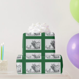 Weihnachtselk und Fuchs Geschenkpapier