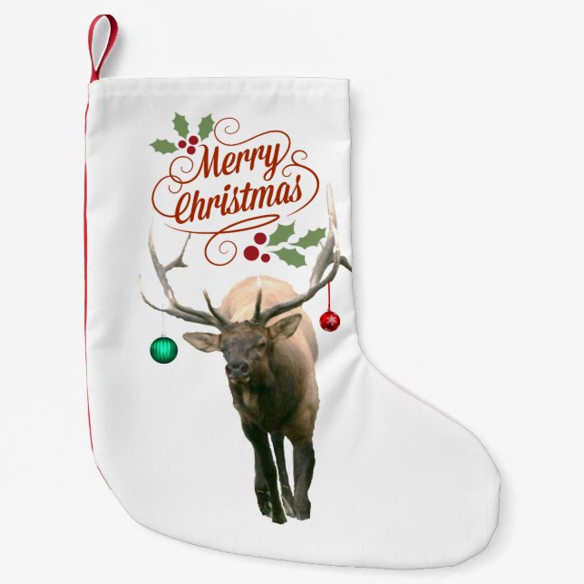 Weihnachtselke-Strumpf Kleiner Weihnachtsstrumpf (Vorderseite)