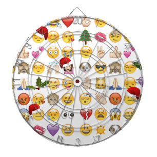 Weihnachtsemojis Dartscheibe
