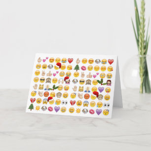 Weihnachtsemojis Feiertagskarte