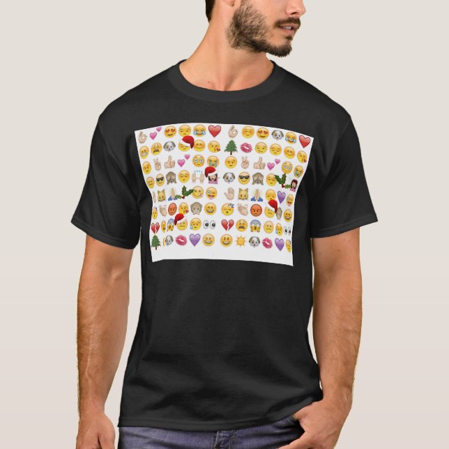 Weihnachtsemojis T-Shirt (Vorderseite)