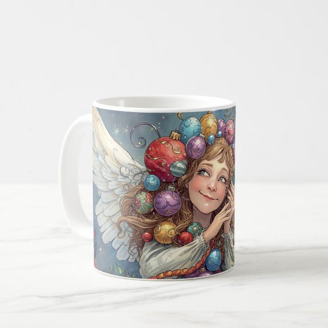 Weihnachtsengel  kaffeetasse (Vorderseite Links)