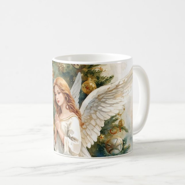 Weihnachtsengel  kaffeetasse (VorderseiteRechts)