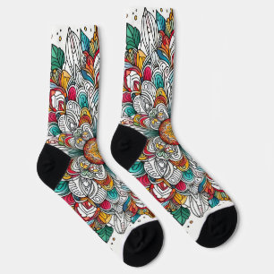 Weihnachtsengel mehrfarbig socken