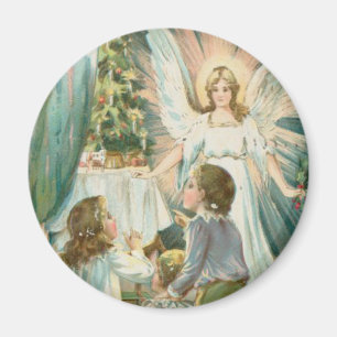 Weihnachtsengel mit Kindern Magnet