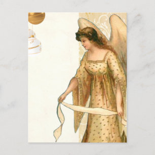 Weihnachtsengel & Ornamente Postkarte