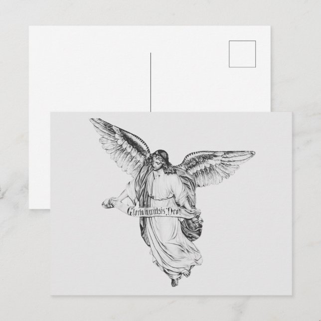 Weihnachtsengel Postkarte (Vorne/Hinten)