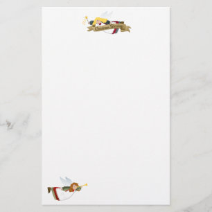 Weihnachtsengels-Briefkopf/Briefpapier Briefpapier