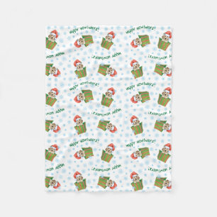 Weihnachtsenglische Setter Fleecedecke