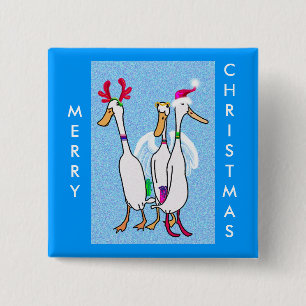 Weihnachtsenten Button