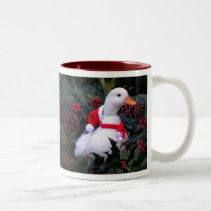 Weihnachtsenten-Tasse Zweifarbige Tasse