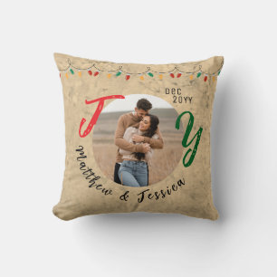 Weihnachtserinnerung Paare Rustikale Freude Festli Kissen