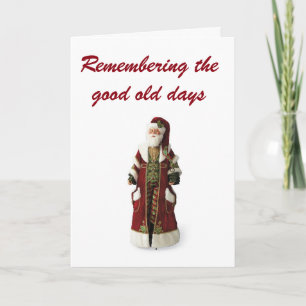 WEIHNACHTSERINNERUNGEN ALTE TAGE & GUTE FREUNDE FEIERTAGSKARTE