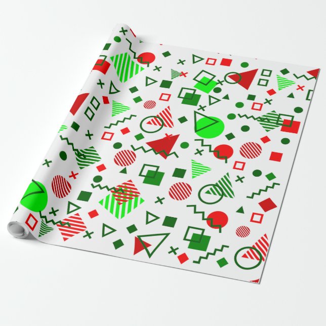 Weihnachtserinnerungen der 90er Jahre Geschenkpapier (Ungerollt)