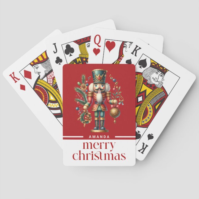 Weihnachtsernährungsmittel Spielkarten (Rückseite)