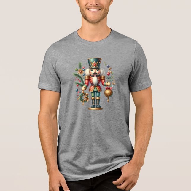 Weihnachtsernährungsmittel Tri-Blend Shirt (Vorderseite)