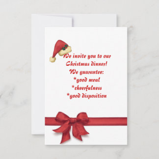 Weihnachtsessen, Einladung