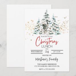 Weihnachtsessen Einladungen Weihnachtsfest