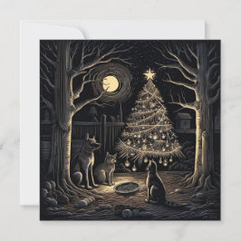 Weihnachtsessen Feiertagskarte