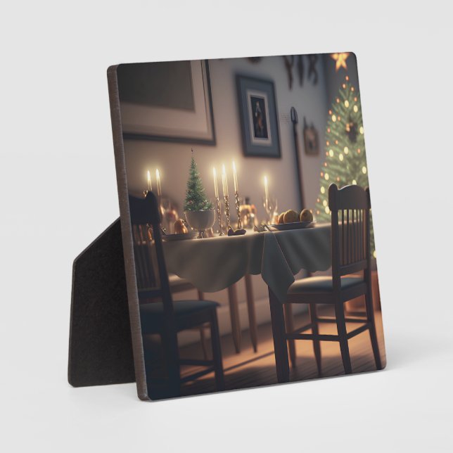 Weihnachtsessen Fotoplatte (Vorderseite)