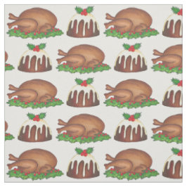 Weihnachtsessen Türkei Pudding Xmas Foods Stoff