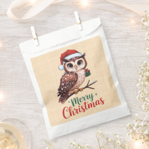 Weihnachtseule - Design Merry Christmas Festival Geschenktütchen