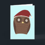 Weihnachtseule Feiertagskarte<br><div class="desc">Weihnachtseule</div>