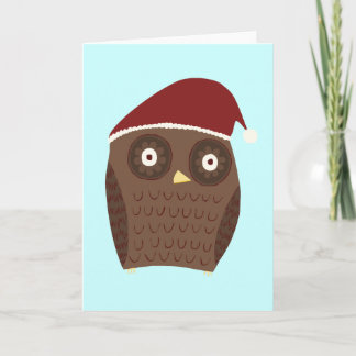 Weihnachtseule Feiertagskarte