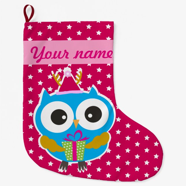 Weihnachtseule Großer Weihnachtsstrumpf (Vorderseite)