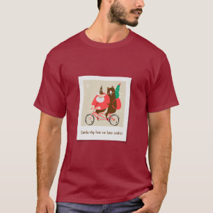 Weihnachtsfahrrad-Bär T-Shirt