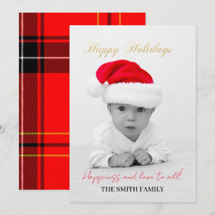 Weihnachtsfamilie, Baby Weihnachtskarte Feiertagskarte