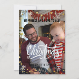 Weihnachtsfamilie, Baby Weihnachtskarte Feiertagskarte