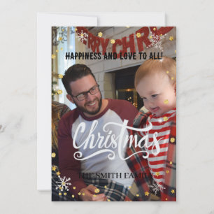 Weihnachtsfamilie, Baby Weihnachtskarte Feiertagskarte