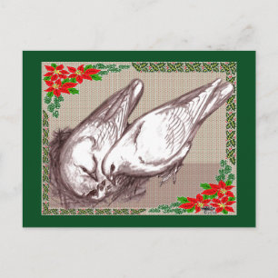 Weihnachtsfamilie Feiertagspostkarte