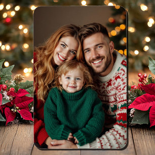 Weihnachtsfamilie Foto 4 x 6 Die Drei von uns Magnet