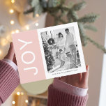Weihnachtsfamilie Foto | Pink Joliday Postcard Postkarte<br><div class="desc">Weihnachtsfamilie Foto | Pink Joliday Postcard</div>