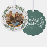 Weihnachtsfamilie Foto Watercolor Feuerwerk