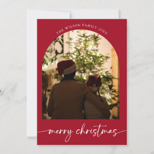 Weihnachtsfamilie Frohe Weihnachtskarte Feiertagskarte