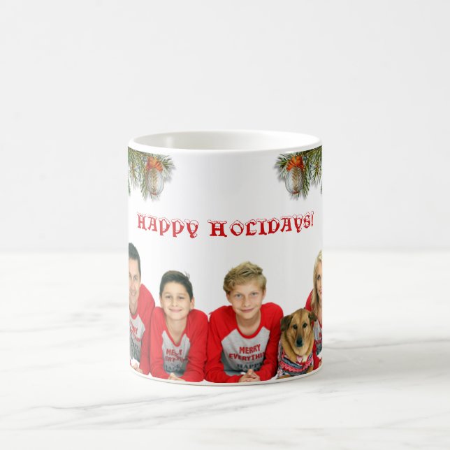 Weihnachtsfamilie Kaffee Tasse (Mittel)