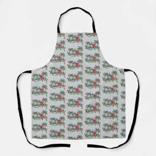 Weihnachtsfamilie Mele Kalikimaka Hawaii Strand Schürze