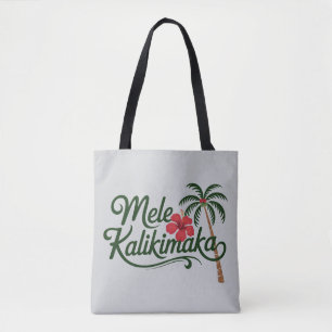 Weihnachtsfamilie Mele Kalikimaka Hawaii Strand Tasche