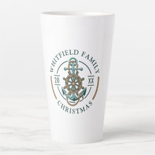 Weihnachtsfamilie Nautic Boat Holiday Custom Milchtasse