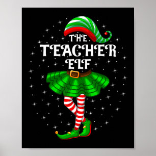 Weihnachtsfamilie passende Frauen Mädchen Die Lehr Poster