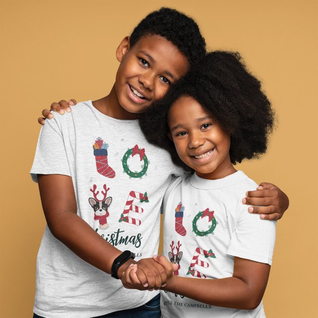 Weihnachtsfamilie passt auf die Wünsche T-Shirt (Christmas Kids Family Matching Custom T-Shirt)