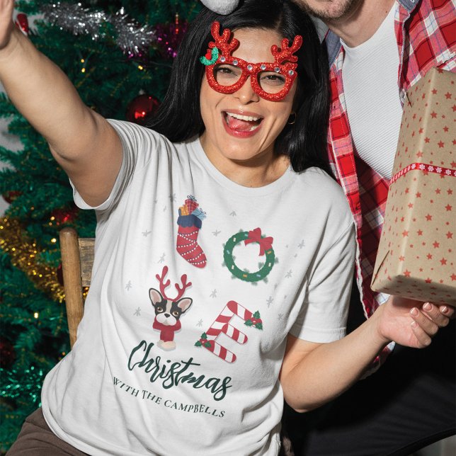 Weihnachtsfamilie passt auf Kundenwunsch T-Shirt (Cute Family Christmas Custom Matching Tees)